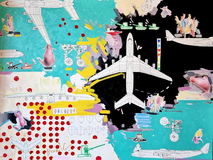 «Мрія, Ан 225» 2022 р. «Нашу Мрію нікому не забрати! Десятками років нам нав'язують чуже. Величезні спроби нашу Мрію підмінити на щось аморфне і уявне. Я народився 1991 вже у незалежній вільній Україні. І я маю Мрію! Вона назавжди! Цим образом я хотів увіковічнити час та спротив нашої країни і наших людей», - каже Лесь Панчишин4