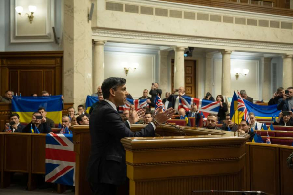 Виступ Прем'єр-міністра Сполученого Королівства Великої Британії та Північної Ірландії Ріші Сунака у Верховній Раді України, 12 січня 2024 року5