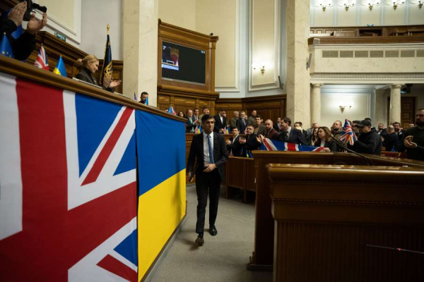 Виступ Прем'єр-міністра Сполученого Королівства Великої Британії та Північної Ірландії Ріші Сунака у Верховній Раді України, 12 січня 2024 року1