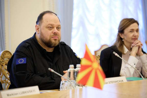Спікер Парламенту України Руслан Стефанчук зустрівся із Головою Собранія Республіки Північна Македонія Йованом Мітреським1