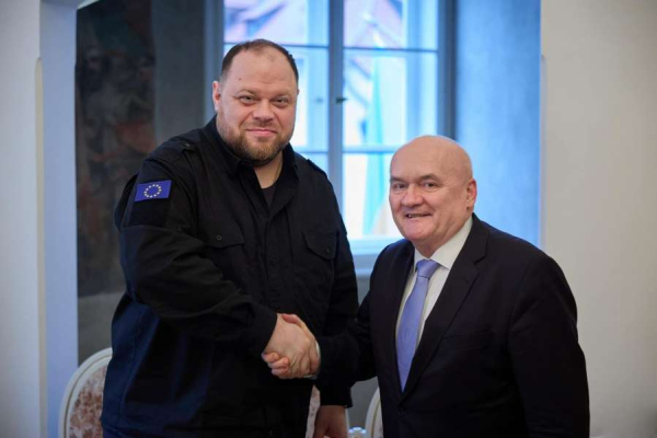 Спікер Парламенту України Руслан Стефанчук зустрівся з виконувачем обовʼязків Голови Державних Зборів Угорщини Чабою Генде0