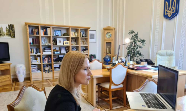 Віцеспікерка Олена Кондратюк провела розмову з Віцемаршалком Сейму Польщі Монікою Веліховською та закликала спільно боротися проти імпорту російського зерна до ЄС0