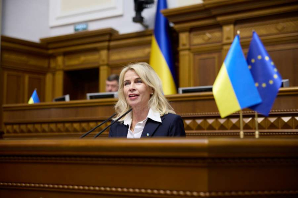 Виступ Президентки Парламентської асамблеї ОБСЄ Піі Кауми у Верховній Раді України (6 лютого 2024 року)3