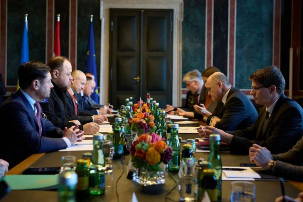 Голова Верховної Ради України Руслан Стефанчук провів робочу зустріч із Президентом Національної Ради Австрії Вольфгангом Соботкою1