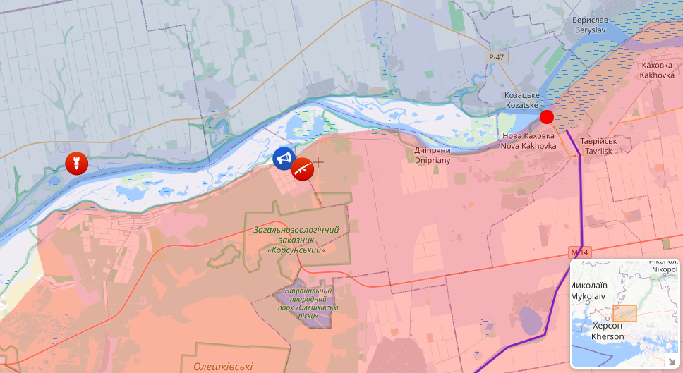 Росія посилила наступ по всьому фронту, головні удари біля Авдіївки, Мар'їнки, Роботиного &mdash; карта