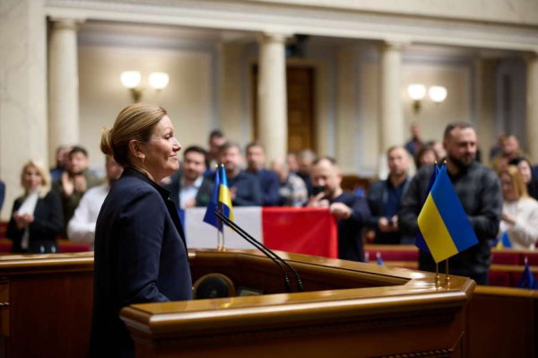 Виступ Голови Національних зборів Французької Республіки Яель Брон-Піве у Верховній Раді України, 28 березня 2024 року9