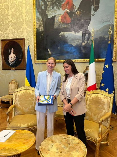 Італія підтримує наш вступ до ЄС та допомагатиме з відбудовою України, - Віцеспікерка Олена Кондратюк1