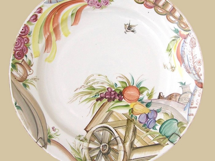 О. Жернова. Тарілка «Сорочинський ярмарок» від столового сервізу (дипломна робота у Львівському інституті прикладного мистецтва,), 1989 рік3