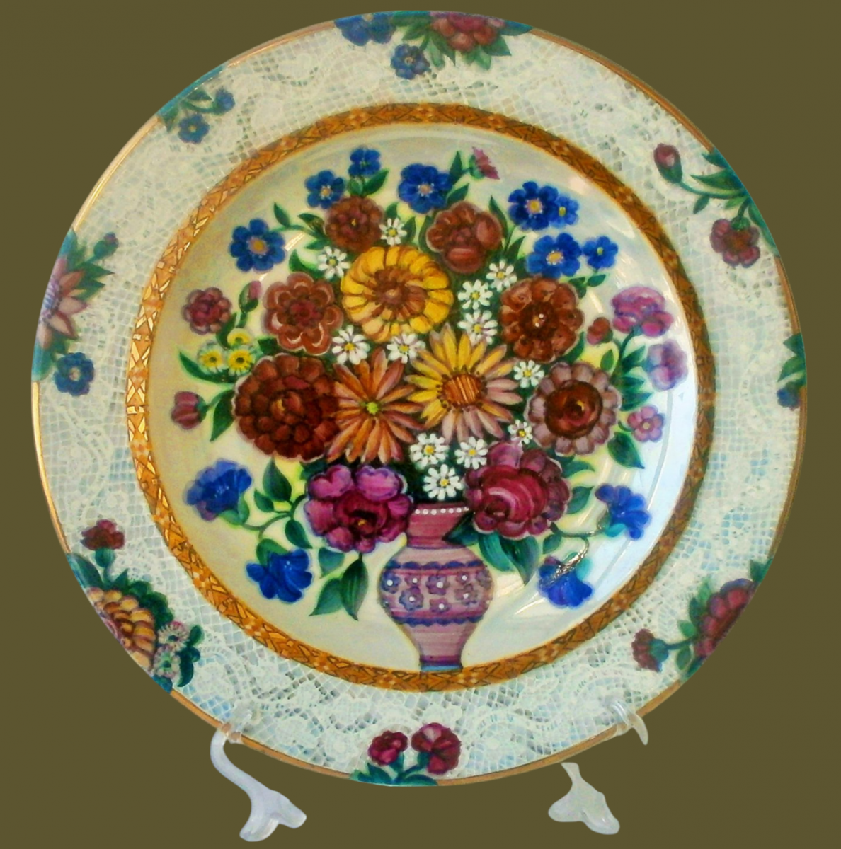 О. Жернова. Таріль «Літній вінок радості». Одеса. 2019.3