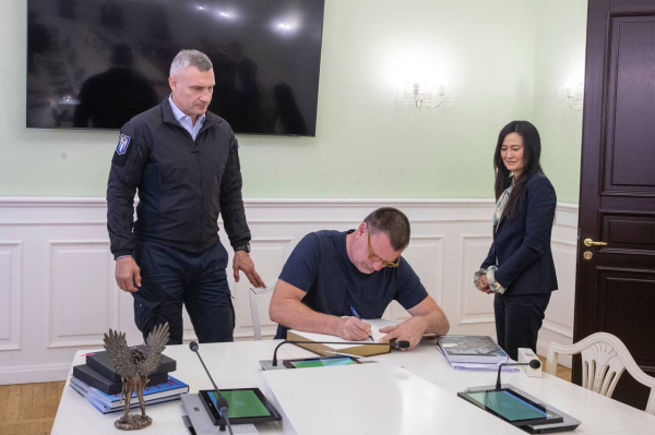Віталій Кличко зустрівся з Лорд-мером Копенгагена Ларсом Вайсом, який приїхав до Києва4