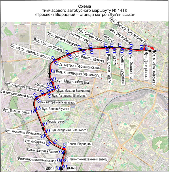 26 жовтня через ремонтні роботи на низці трамвайних маршрутів курсуватимуть тимчасові автобуси (+схеми)2