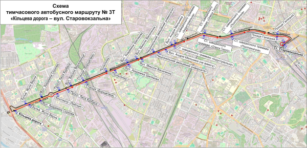 26 жовтня через ремонтні роботи на низці трамвайних маршрутів курсуватимуть тимчасові автобуси (+схеми)1