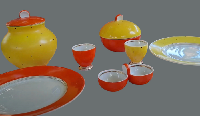 Набір для сніданку. Довбиський фарфоровий завод. 1970-ті роки1