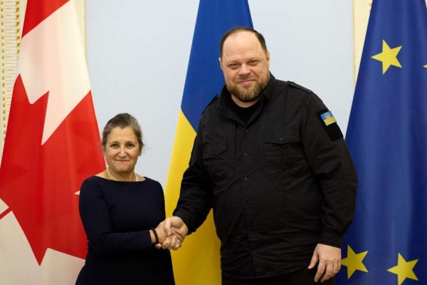 Руслан Стефанчук провів зустріч зі Спецпредставницею Канади з питань відбудови України Христею Фріланд0
