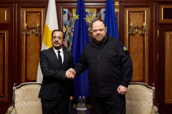 Голова Верховної Ради Руслан Стефанчук провів зустріч із Президентом Кіпру Нікосом Христодулідісом0