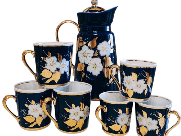 А. Панчук-Медведкова. Набір «Щедрий». Декор «Яблуневий світ». Довбиський фарфоровий завод. 1980-ті4