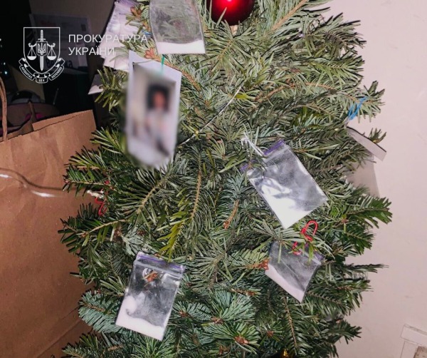 Новорічний настрій: у Києві іноземець прикрасив ялинку наркотиками1