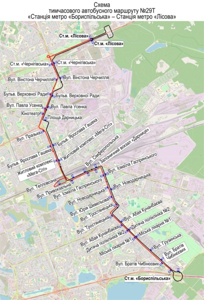 Завтра, 12 січня, рух електротранспорту на лівому березі Києва продовжать дублювати автобуси (+схеми)3