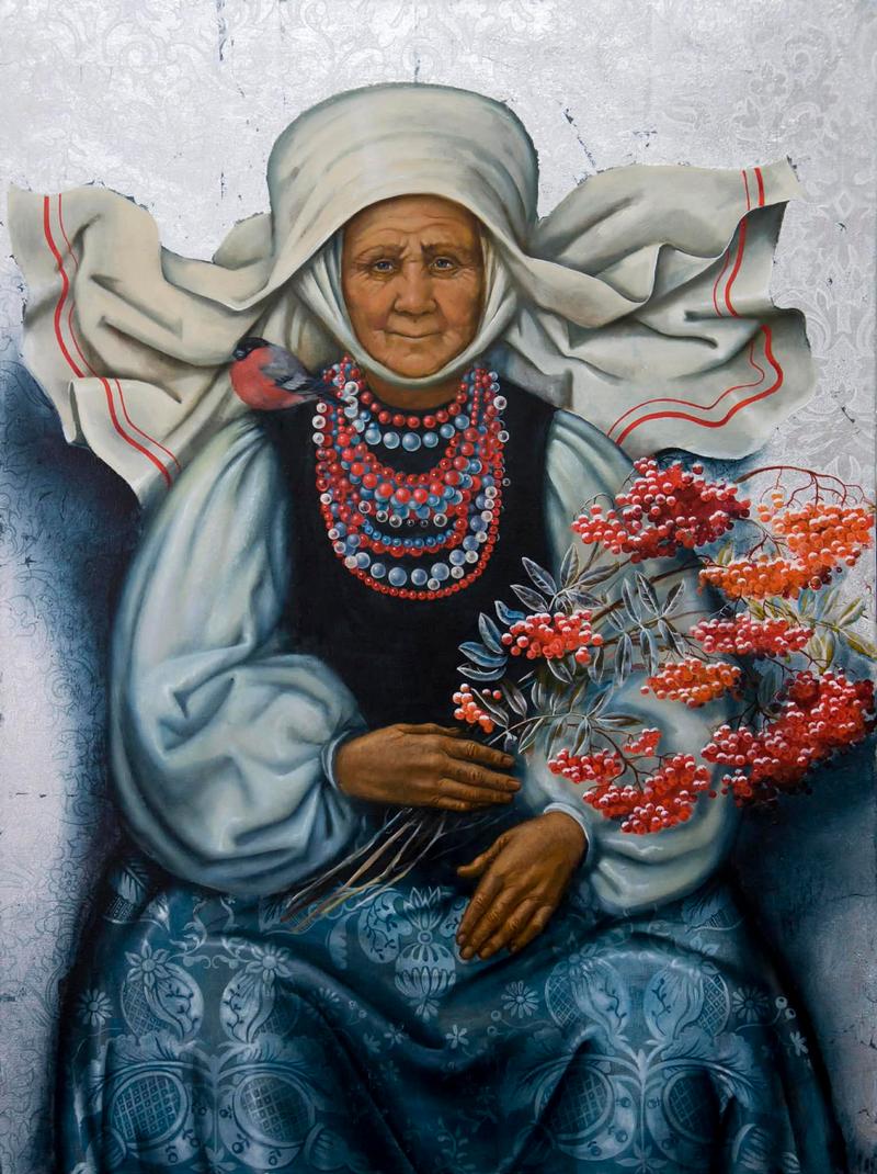 Картина Ольги Ковтун «Бабуся Зима» викликає у людей чимало спогадів про дитинство2