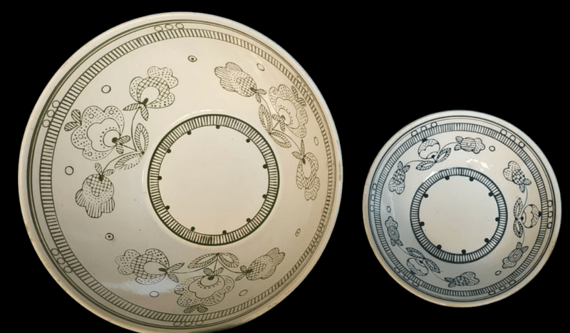 А. Мікеєва. Столова тарілка. Кам’янобрідський фаянсовий завод. 1960-ті1